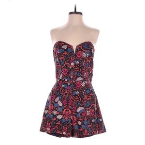 H&M Conscious Strapless Floral Romper